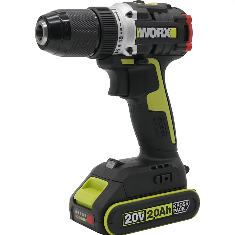WORX WU182X 20V 2.0Ah 無碳 13mm 鋰電無碳電鑽