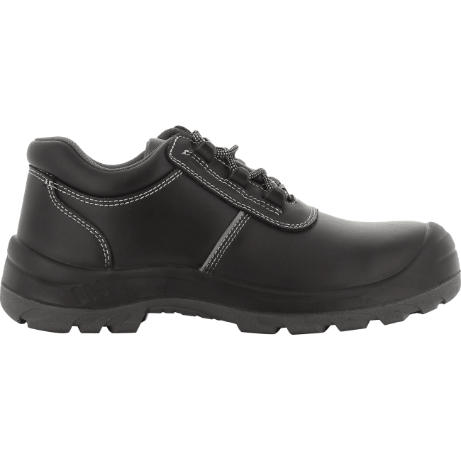 SAFETY JOGGER AURA 黑色皮革安全鞋(側面)