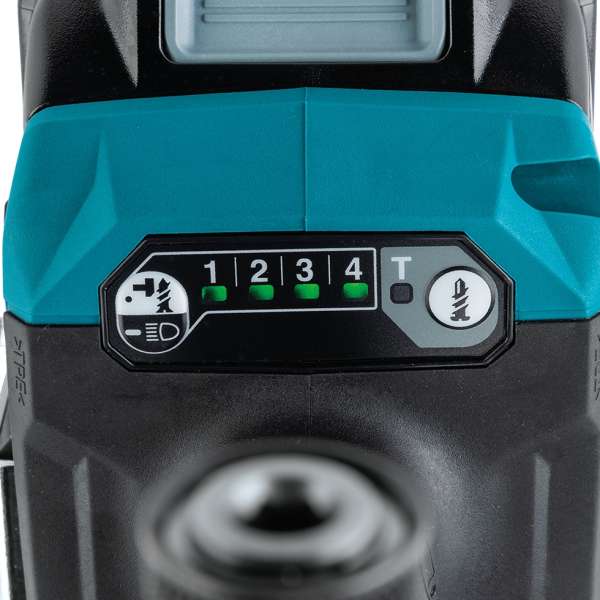 Makita TD003GZ 機身四段衝擊模式及 T 模式切換面板特寫