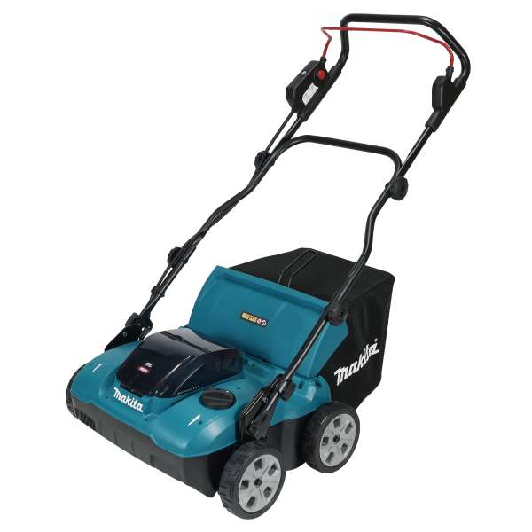 Makita 牧田 UV001GZ 40V 充電式鬆土機淨機全機外觀,附集草袋及可調校把手