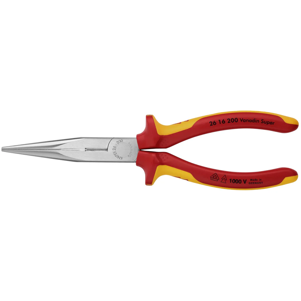 KNIPEX 26 16 200 絕緣尖咀鉗(正面)