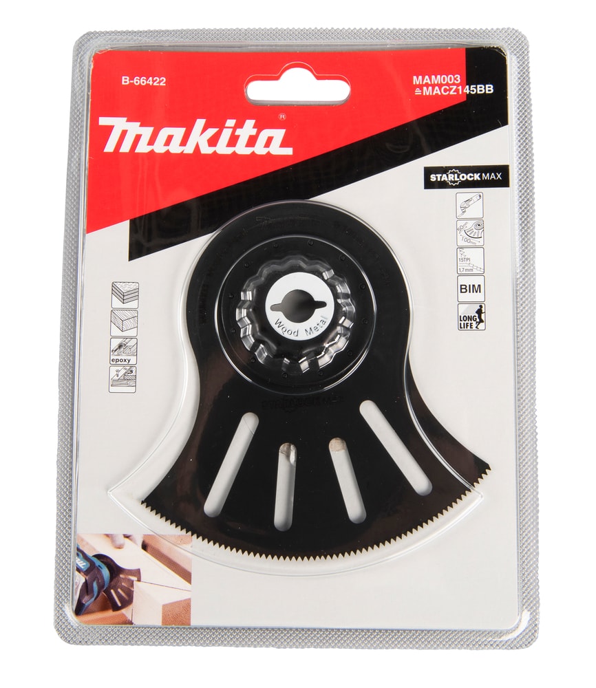 Makita B-66422 扇型刀片(包裝正面)