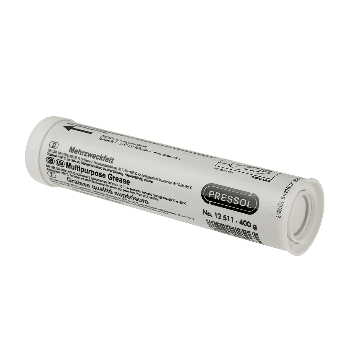 PRESSOL PRE12511 筒裝雪油 400g(四分之三角度)