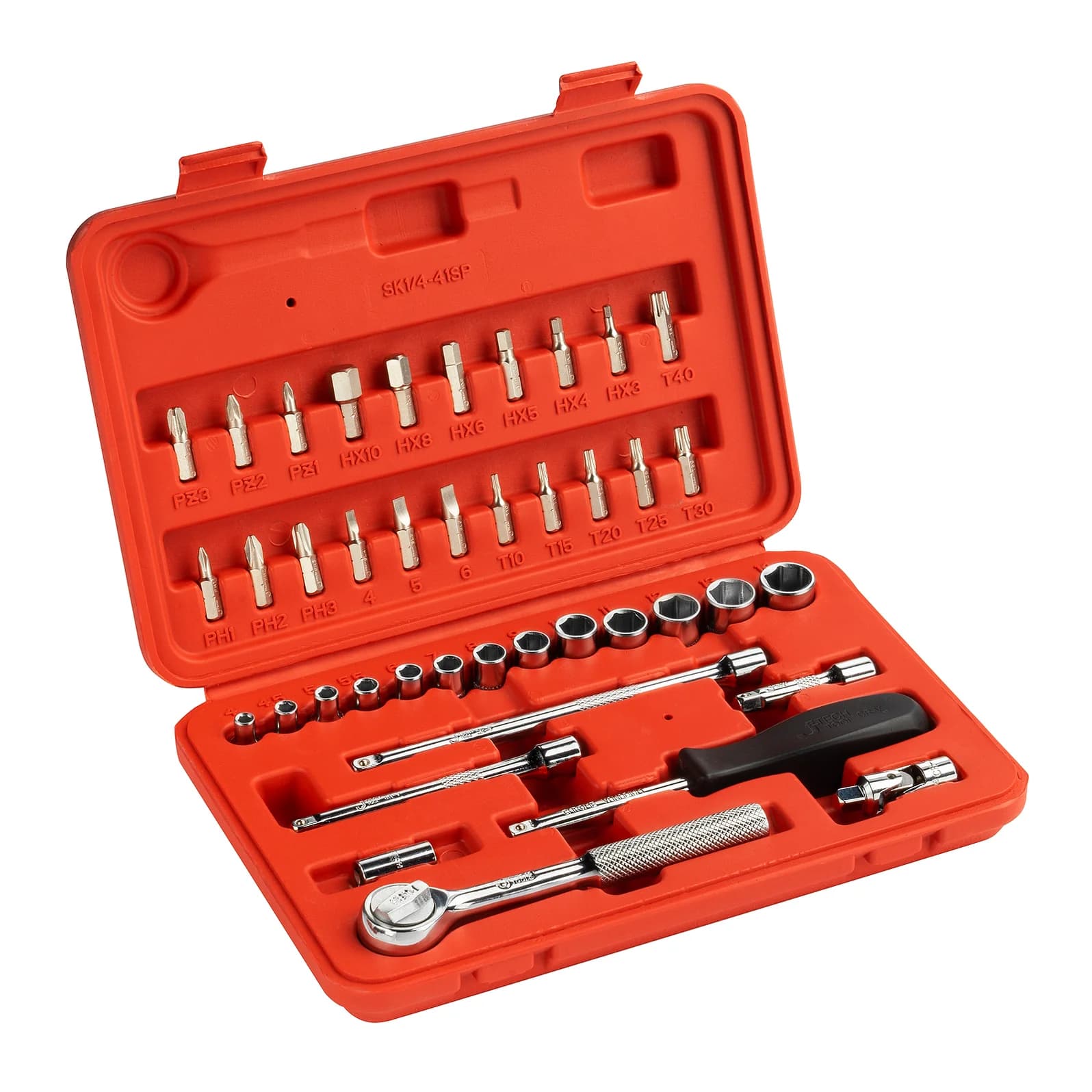JETECH SK1/4-41SP 1/4" 4-14mm (41件) 卜士套裝 (膠盒)