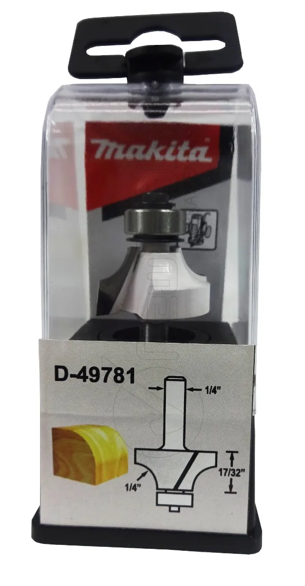 牧田 D-49781 帶軸承圓角刀1"X17/32"X2-1/4(包裝)