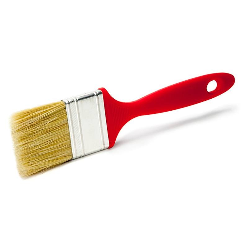 積高 303A 厚身紅膠柄白毛油掃 1"(斜角)