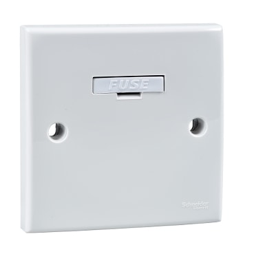 Schneider Electric S-Classic E30FSG WE 白色 13A 單位保險菲士蘇正面