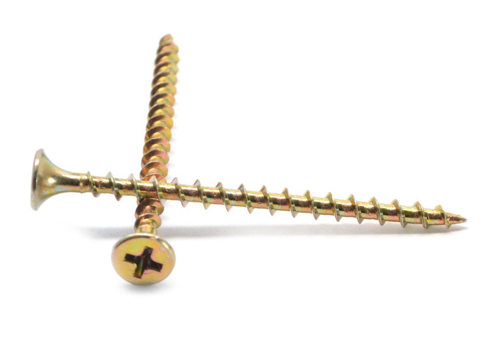 Zinc coarse-thread drywall screw #6 x 1 1/4"