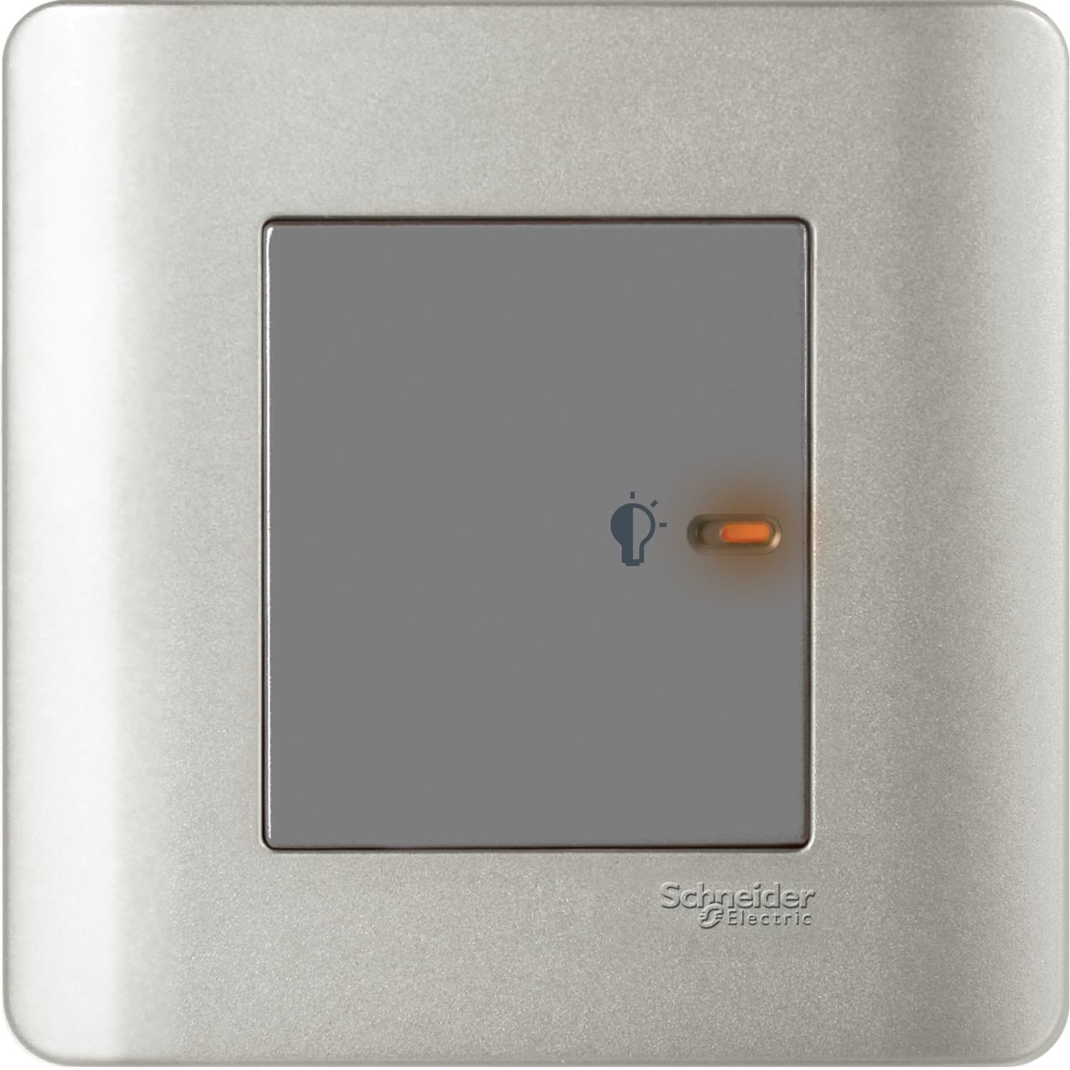 Schneider 施耐德電氣 ZENcelo 睿雅 350VA 單位 50Hz 平觸萬用光暗掣連 LED 指示燈 E8431EPD4_SA(銀灰)香港行貨