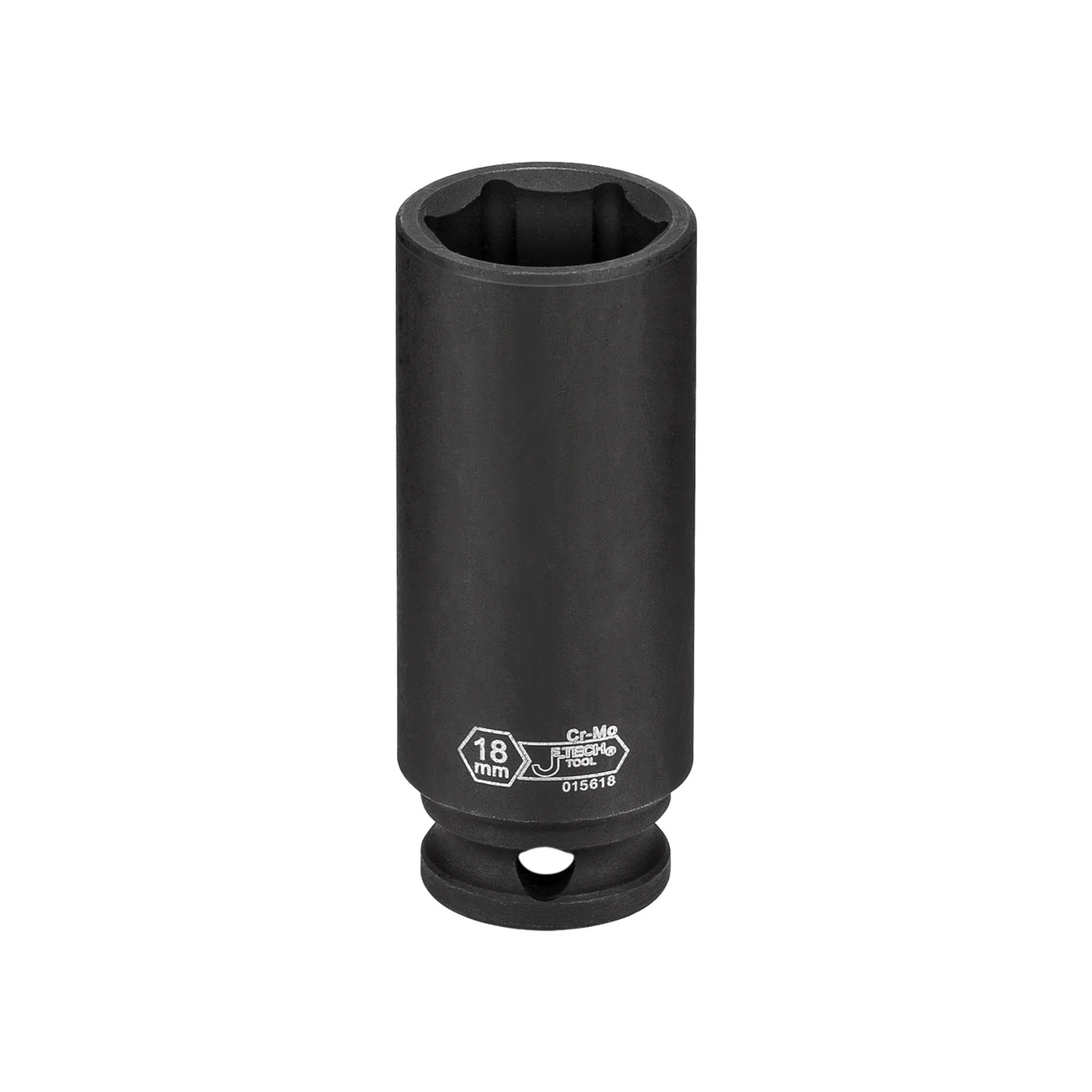 JETECH SK3/8-D18 3/8" 加長六角套筒 18mm(正面)