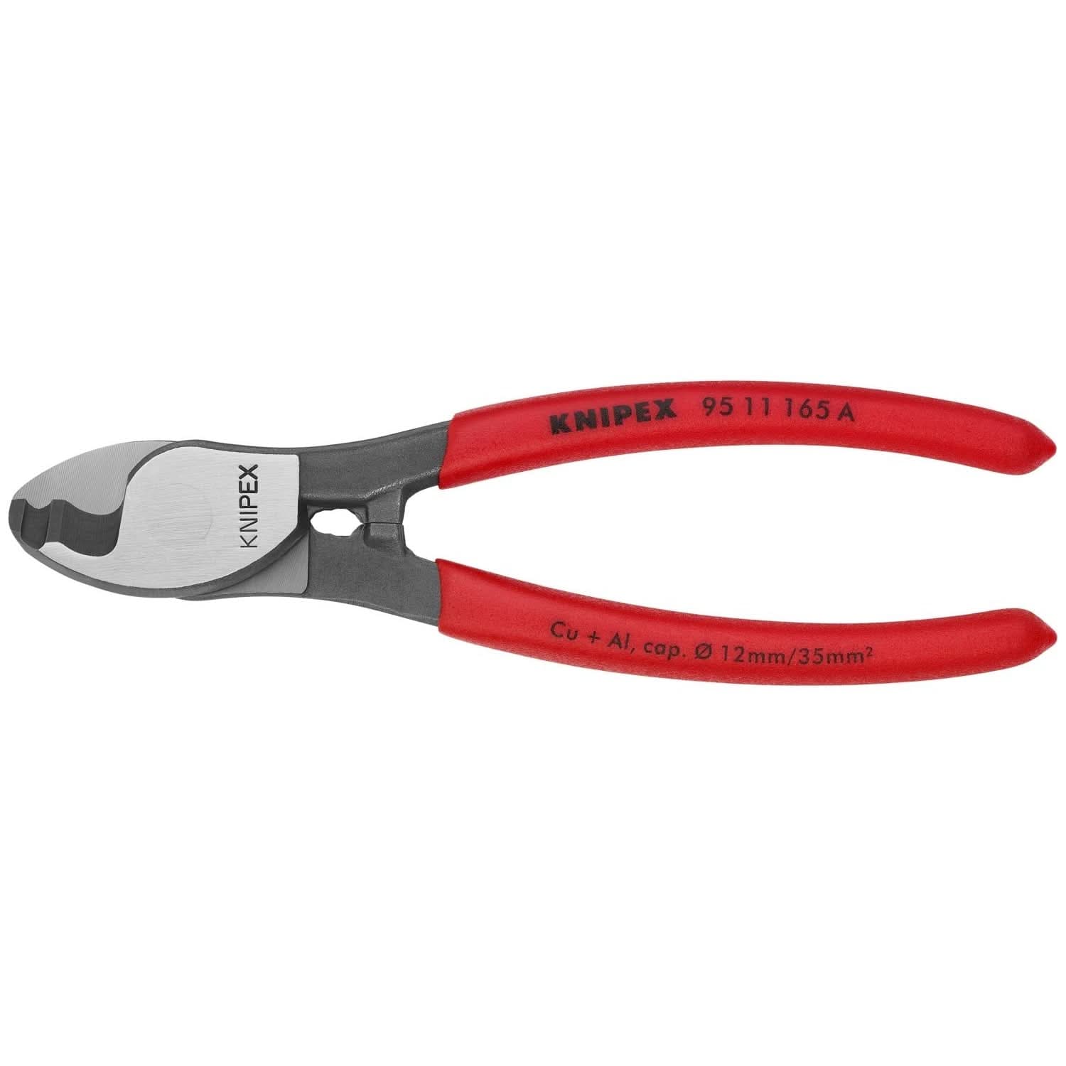 KNIPEX 95 11 165A 紅膠柄 電纜剪 165mm (A型)