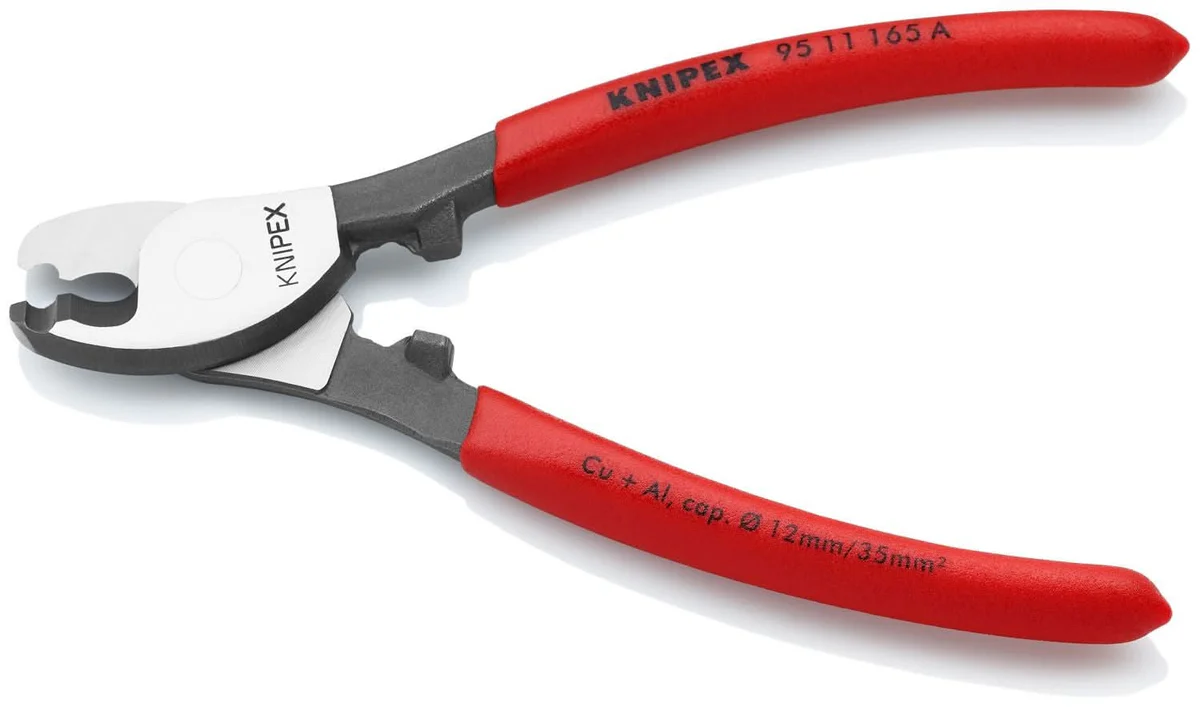 KNIPEX 95 11 165A 電纜剪 三面