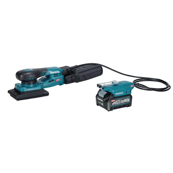 Makita 牧田 BO005CGZ 40V 充電式平板砂光機淨機,連集塵袋、電池接駁器及接駁電線