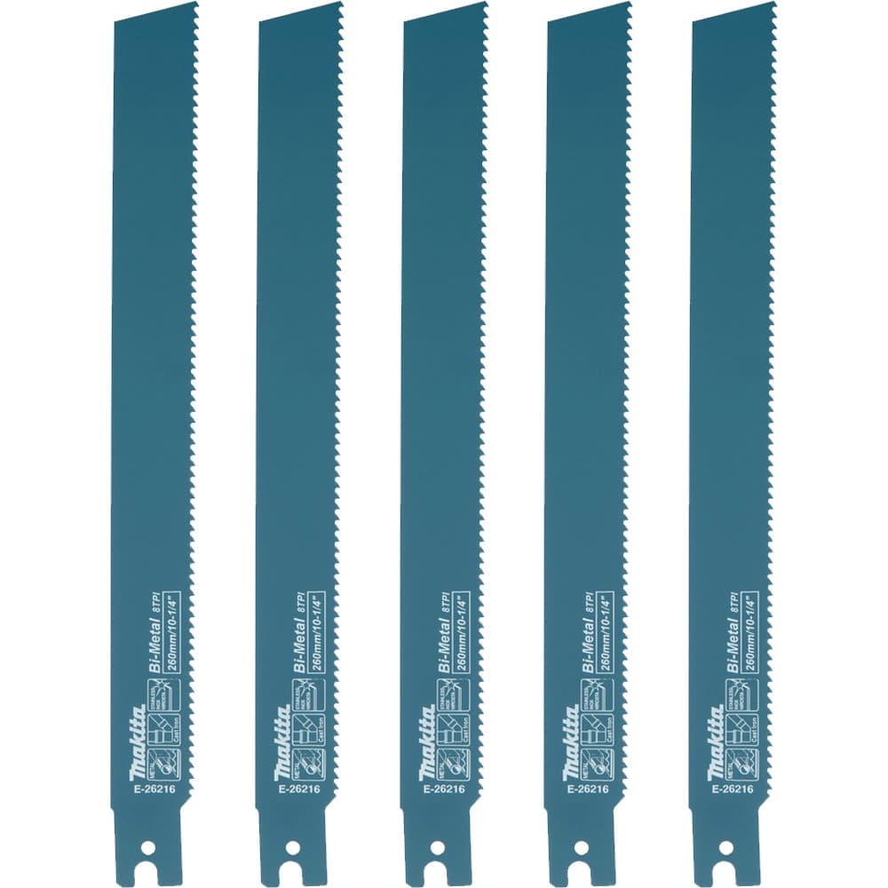 Makita 牧田 E-26216 往復鋸片 260mm 8T(5片)