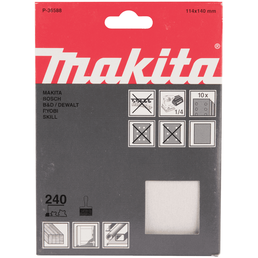 Makita 牧田 P-36588 砂紙 W114 X 140MM G240