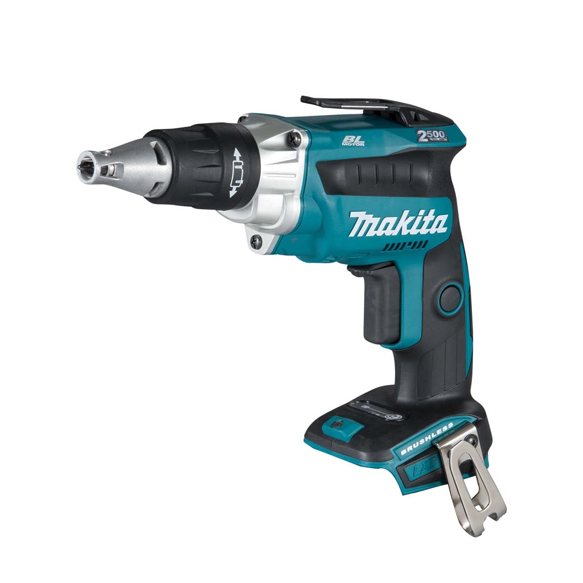 Makita 牧田 DFS250Z 18V 充電螺絲刀淨機正側面產品圖