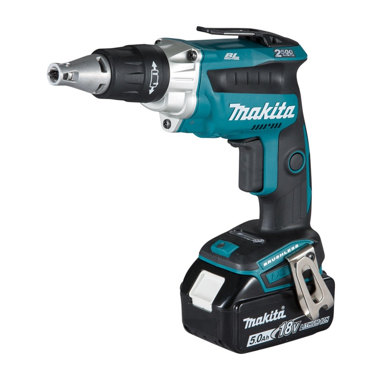 Makita 牧田 DFS250Z 充電螺絲刀另一角度產品圖(圖中電池只作示意,不隨機附送)