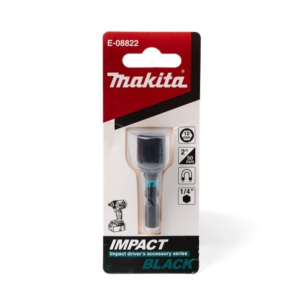 牧田 E-08822 IMPACT BLACK 10MM 磁性套筒(包裝正面)