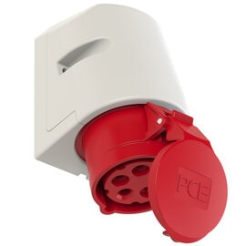 PCE 115-6 工業掛牆插座 16A 400V 5針 IP44