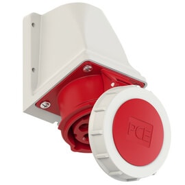 PCE 1152-6 工業掛牆插座 16A 400V 5針 IP67