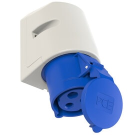 PCE 123-6 工業掛牆插座 32A 230V 3針 IP44