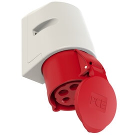 PCE 125-6 工業掛牆插座 32A 400V 5針 IP44
