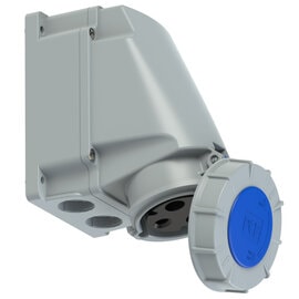 PCE 133-6 工業掛牆插座 63A 230V 3針 IP67