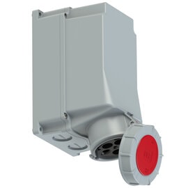 PCE 145-6 工業掛牆插座 125A 400V 5針 IP67