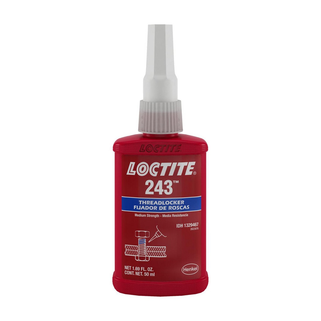 樂泰螺絲固定膠 #243 瓶裝正面(50ml)