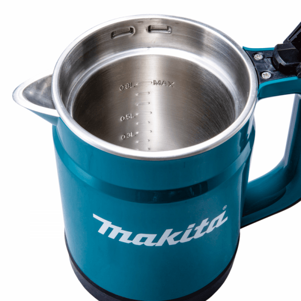 KT001GZ 壺內不鏽鋼內膽特寫,顯示 0.3L、0.5L、0.8L/MAX 水位刻度