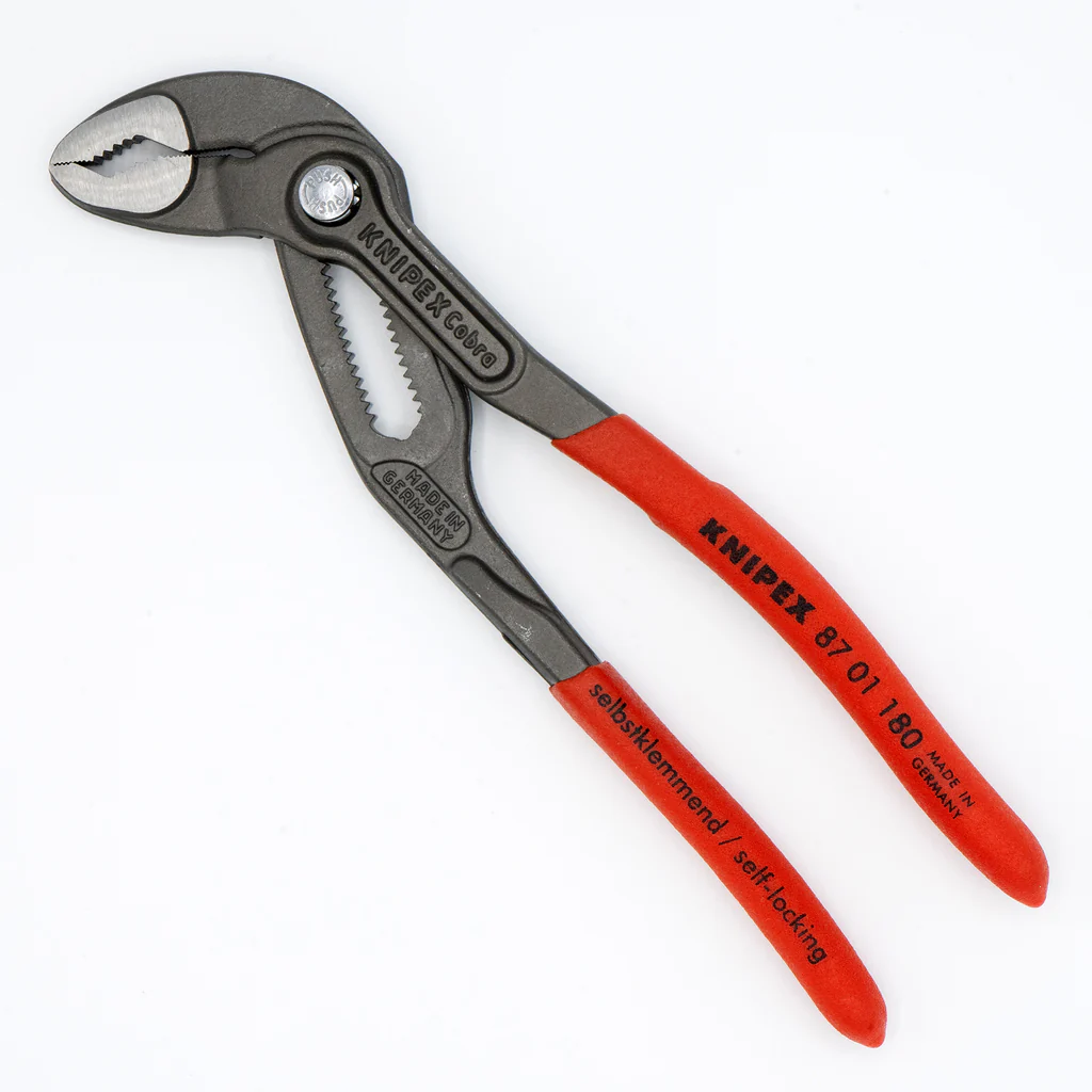 KNIPEX 87 01 180 Cobra 快速調教水泵鉗 180mm(四分之三側面)