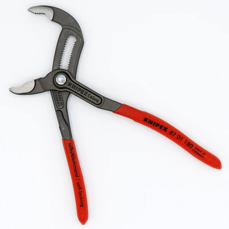 KNIPEX 87 01 180 Cobra 快速調教水泵鉗 180mm(四分之三側面)
