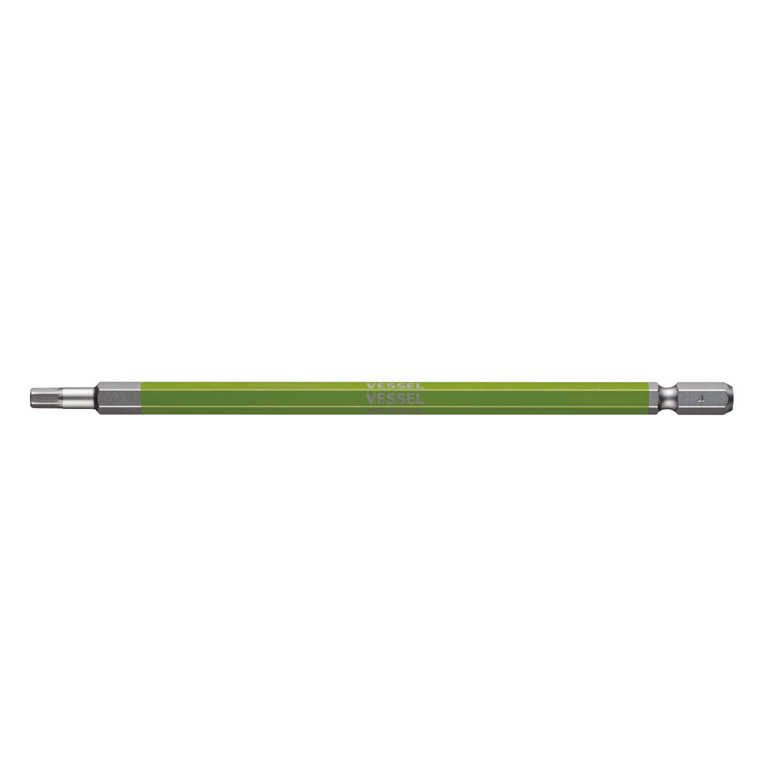 VESSEL GSH040L 剛彩六角批咀 H4mm x 150mm(正面)
