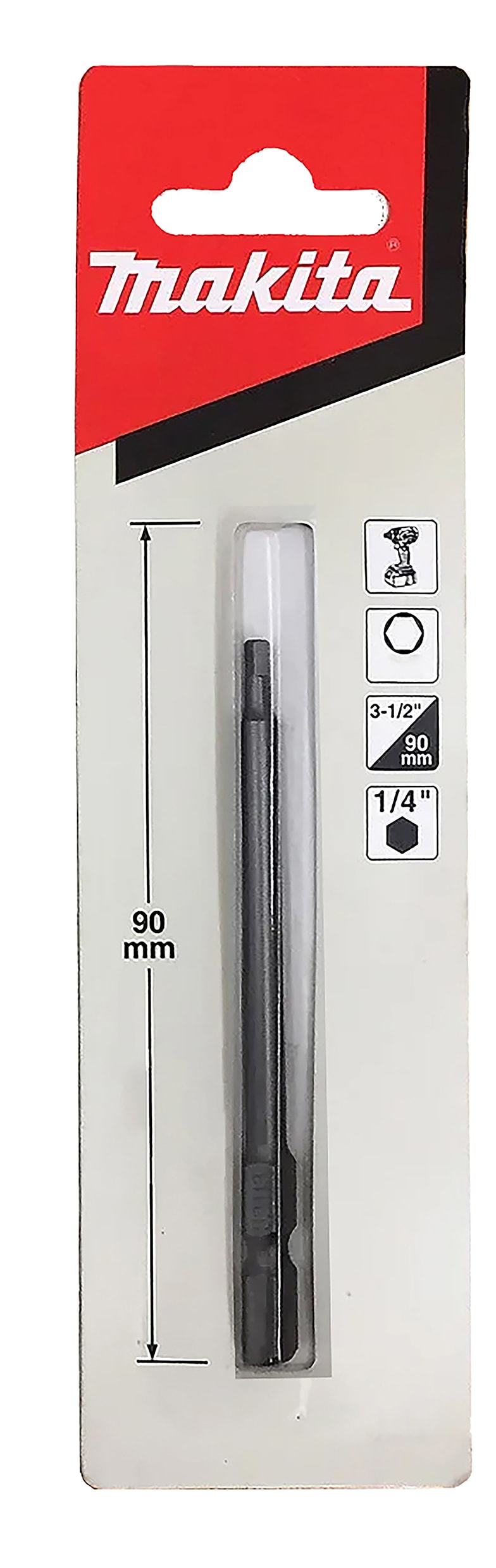 Makita D-74996 六角錐頭 H5X90MM(包裝正面)