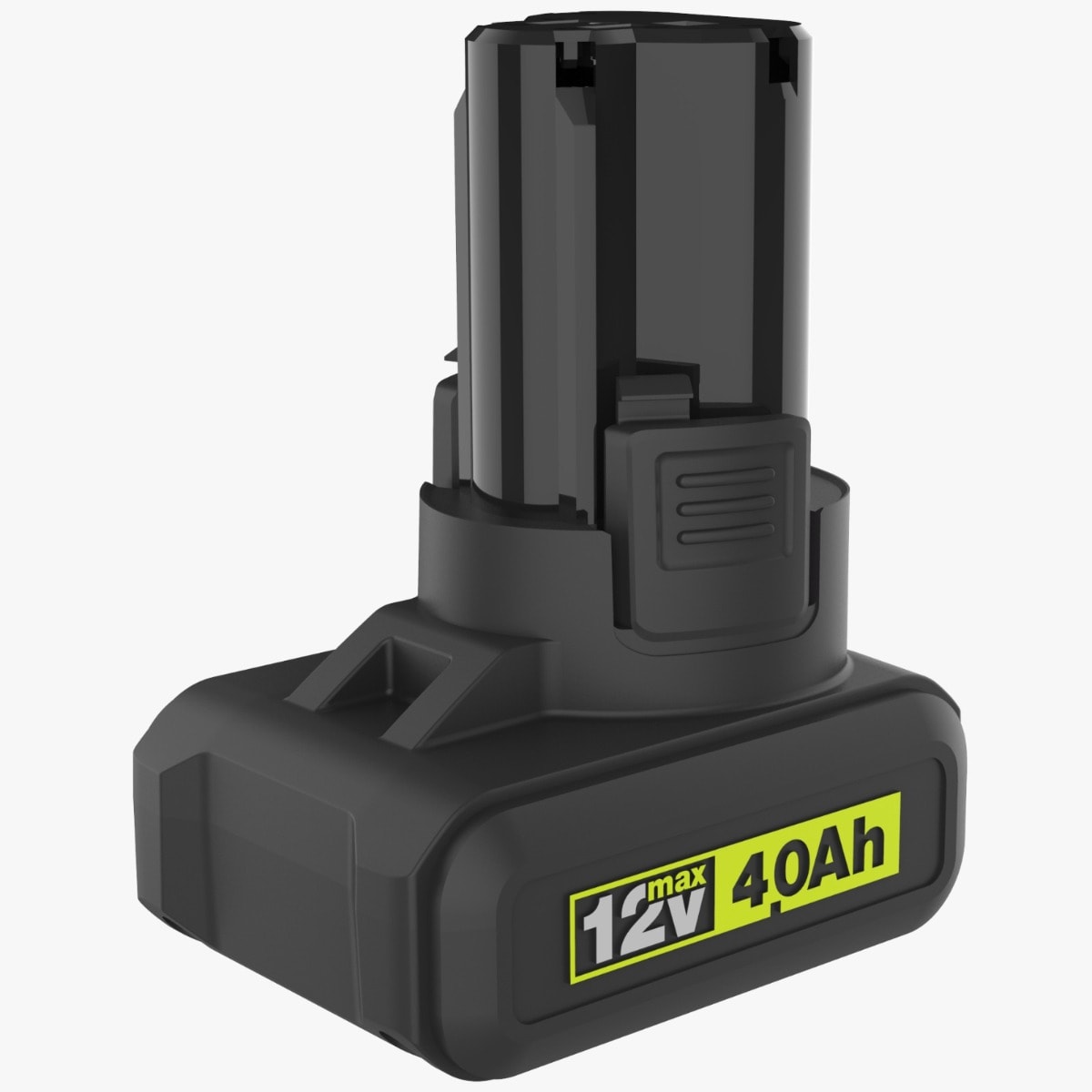 WORX 威克士 WA3534 12V 4.0Ah 直式鋰電池,黑色電池包,機身標示 12V max 4.0Ah