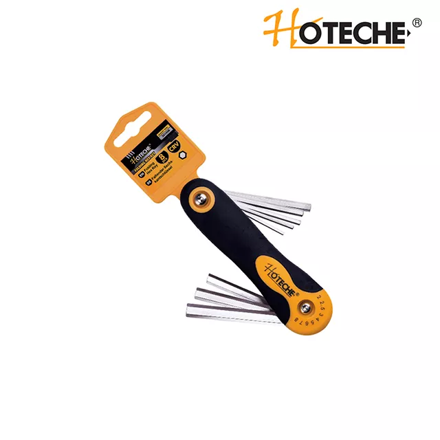 HOTECHE 摺合式六角匙 8枝裝(正面)