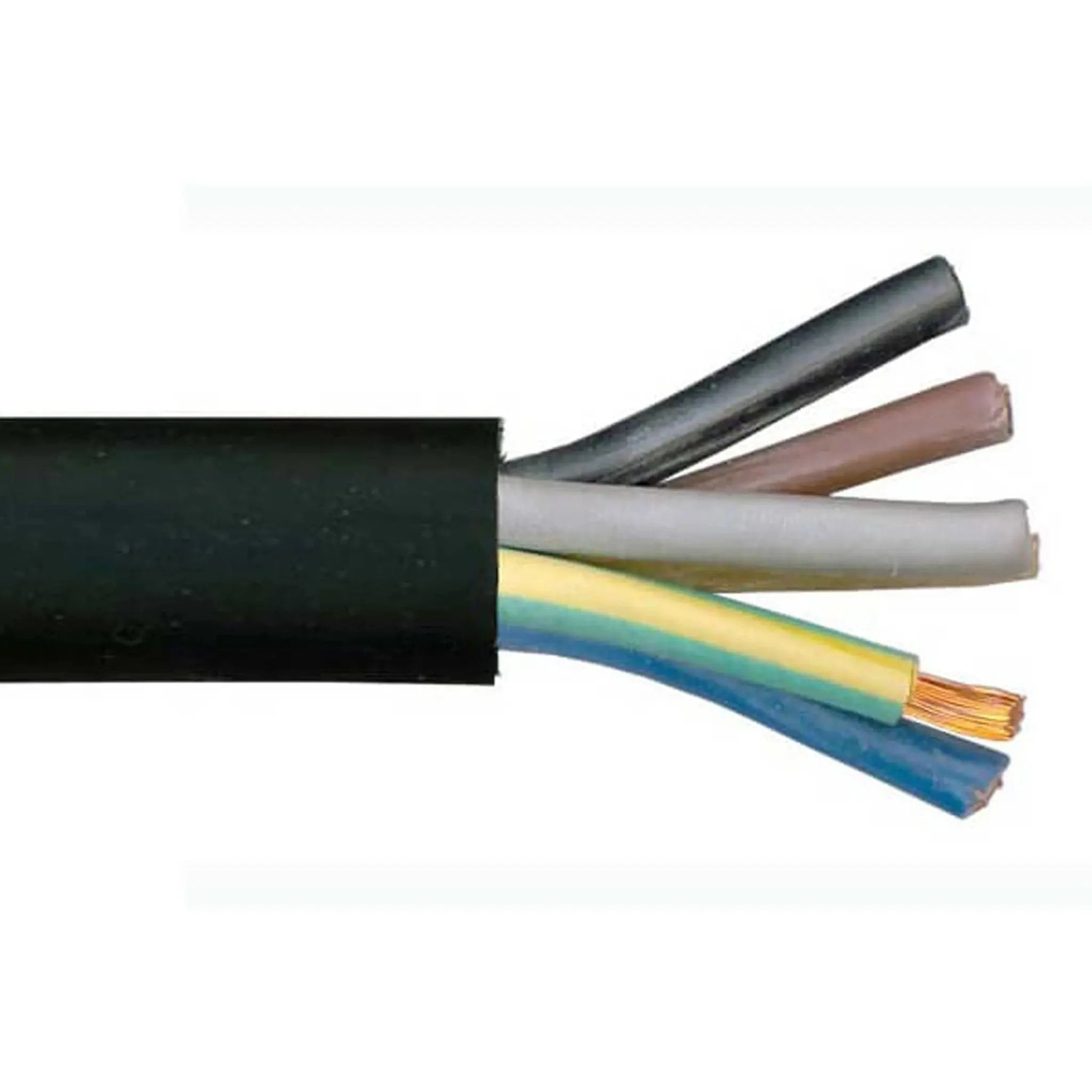 JACO 積高 XMRCB3075 黑色橡膠軟線 7.0mm(內部導線細節)