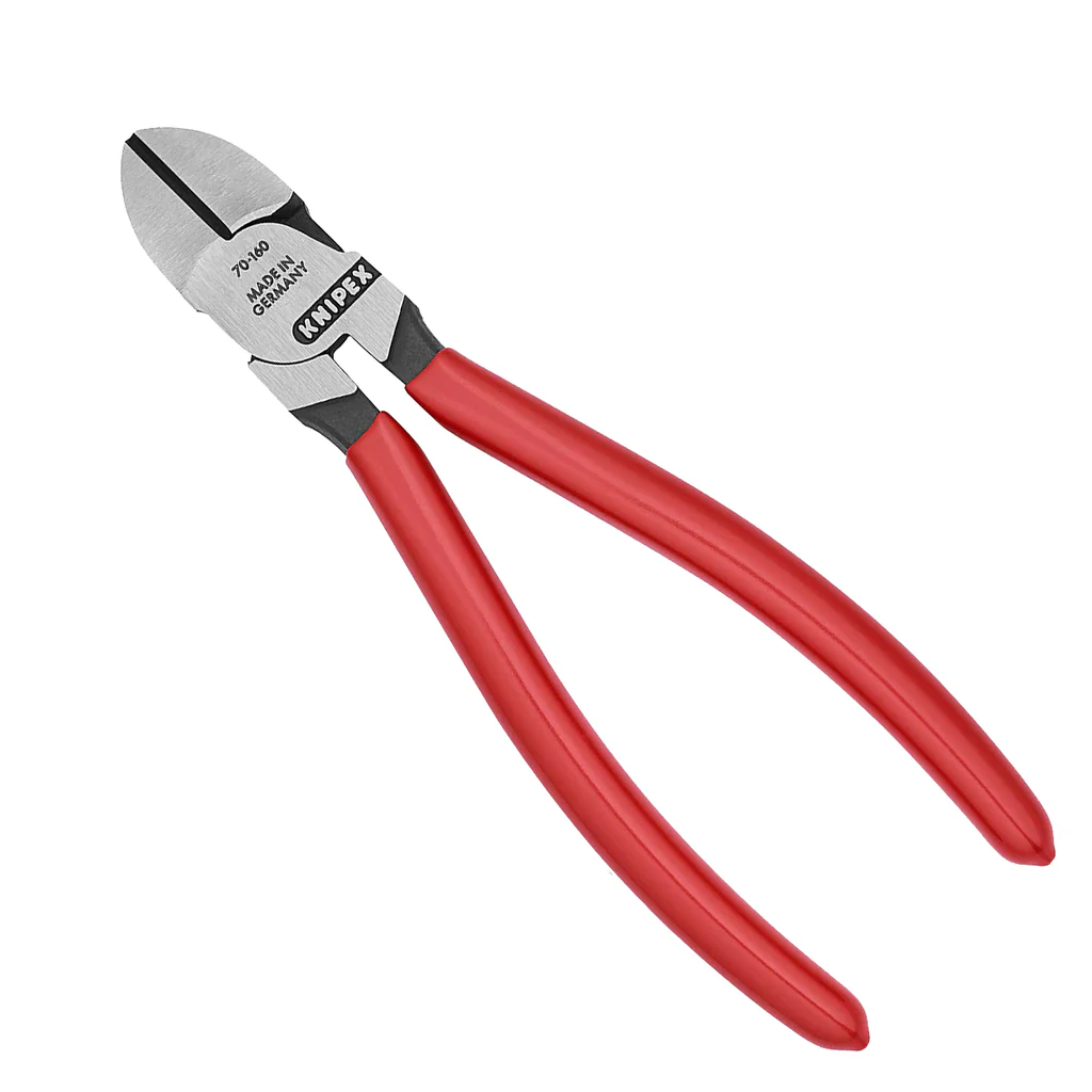KNIPEX 70 01 160 厚膠柄斜咀鉗(三側面)