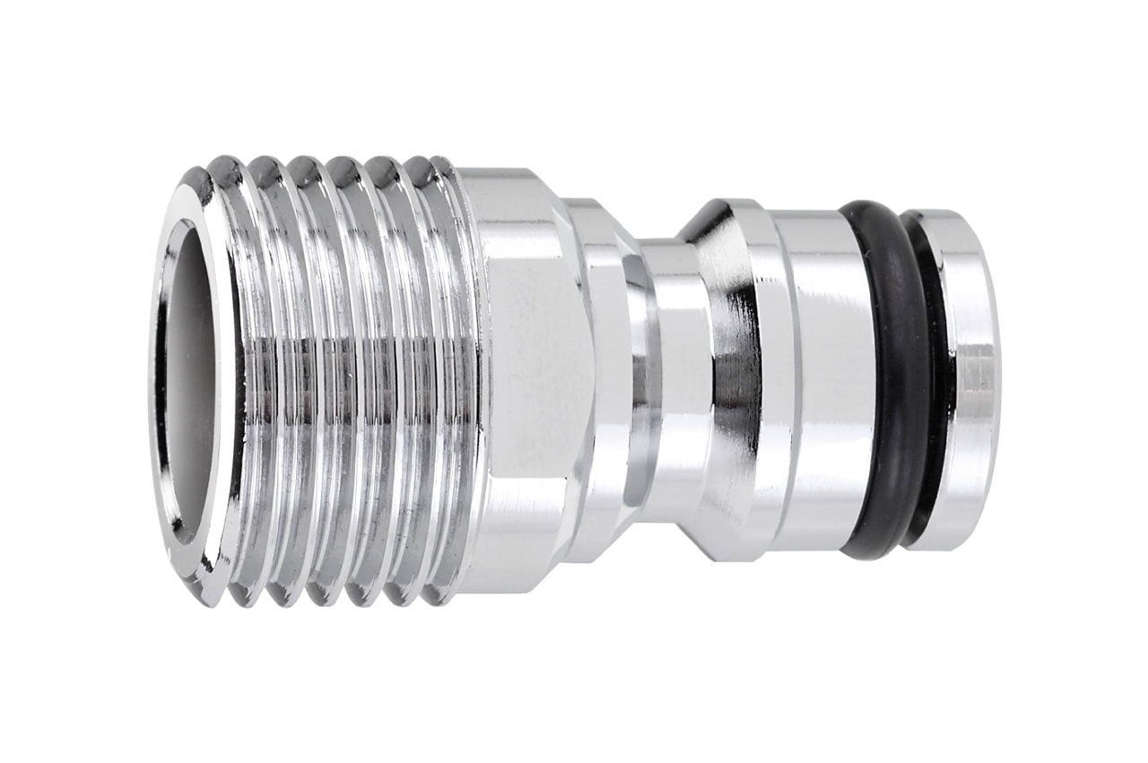 CLABER 9608 鍍鉻銅外牙接頭 1/2"(側面)