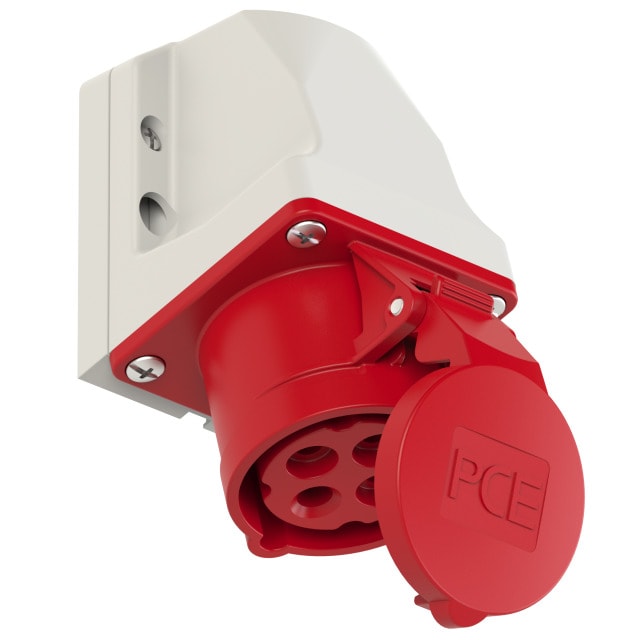 PCE 114 工業防水掛牆插座 16A 380V 4針 IP44(三側面)