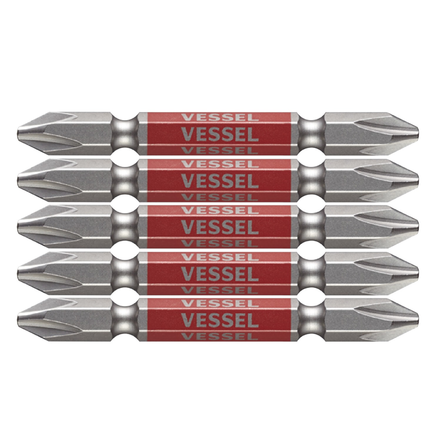 VESSEL GS5P2065 剛彩雙頭十字批咀 #2 x 65mm(正面)