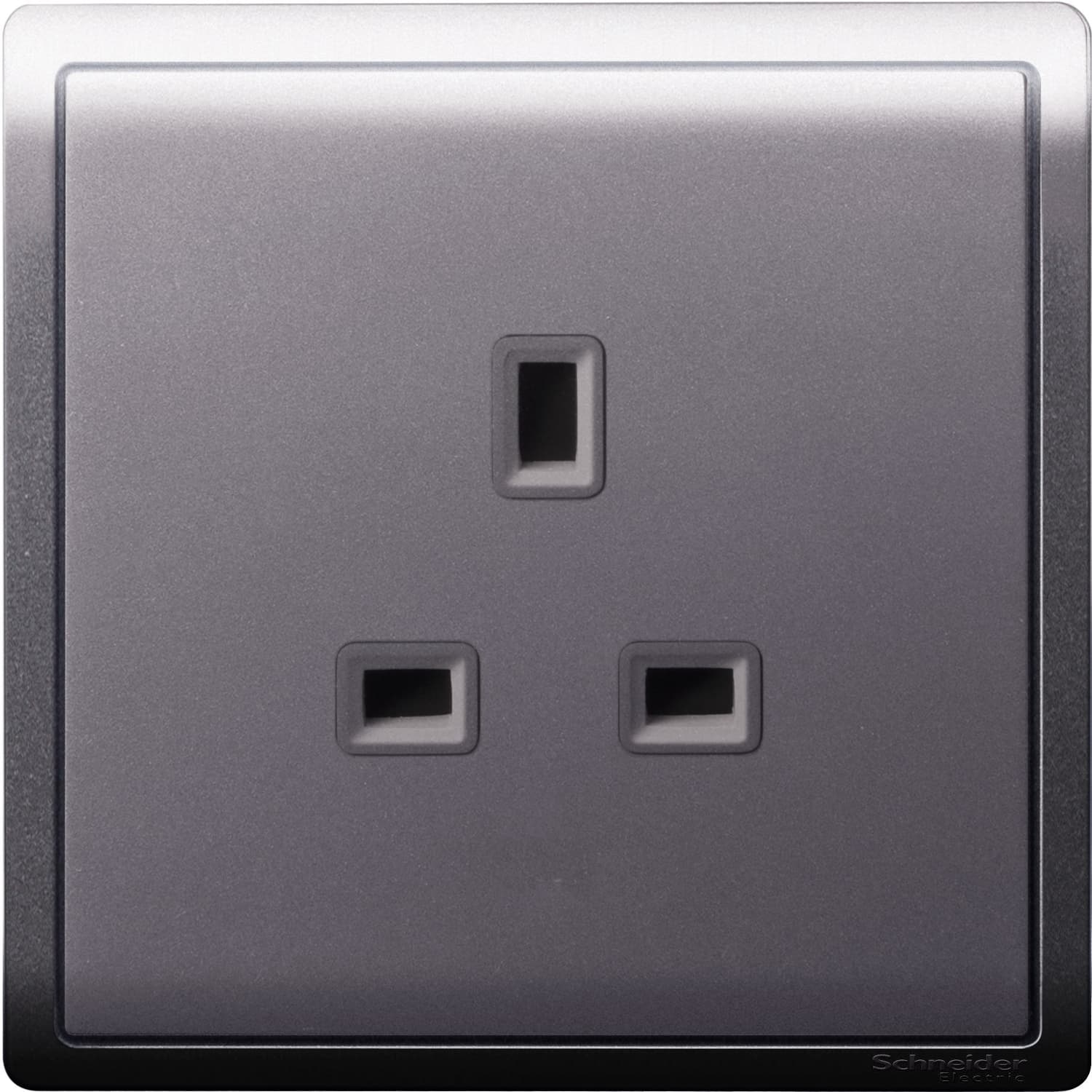 Schneider 施耐德電氣 Pieno 丰尚 13A 單位連保護門插座 E82426_LS(薰衣草銀)香港行貨