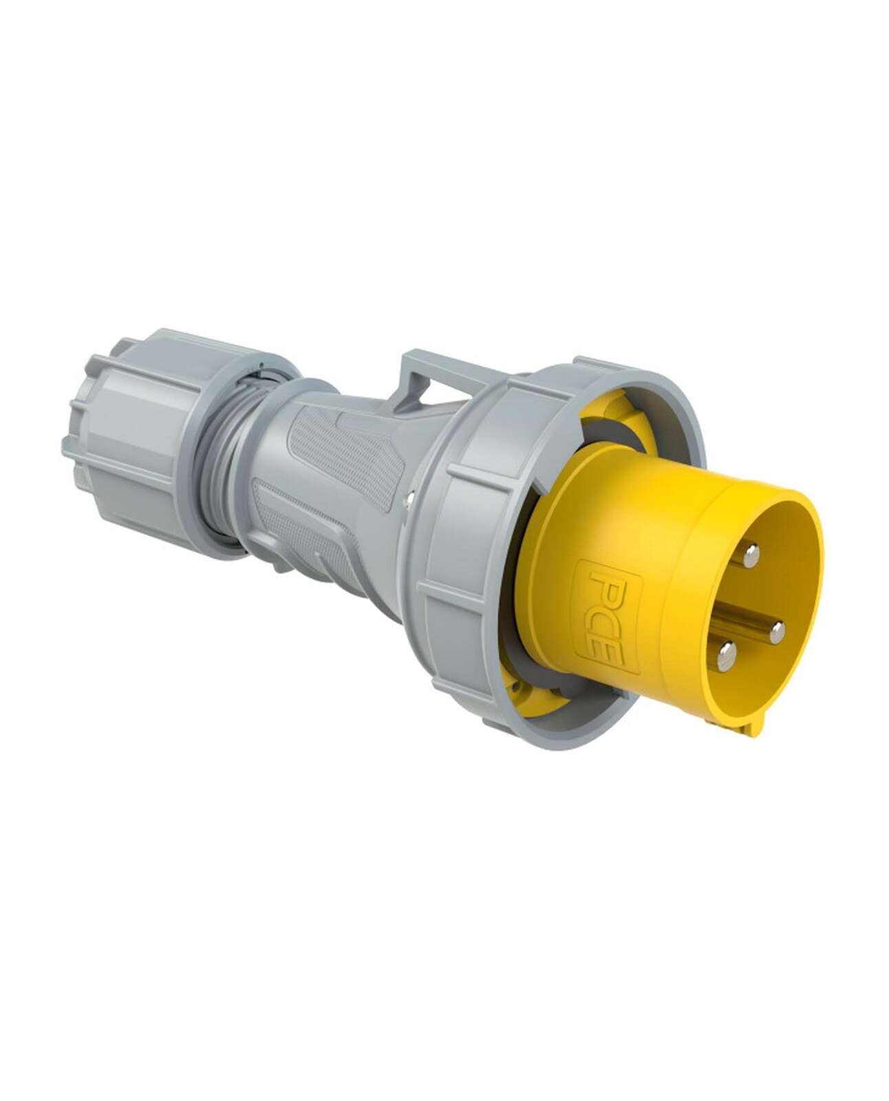 PCE 033-4 工業防水插頭 63A 110V 3針 IP67(三-quarter 侧面)