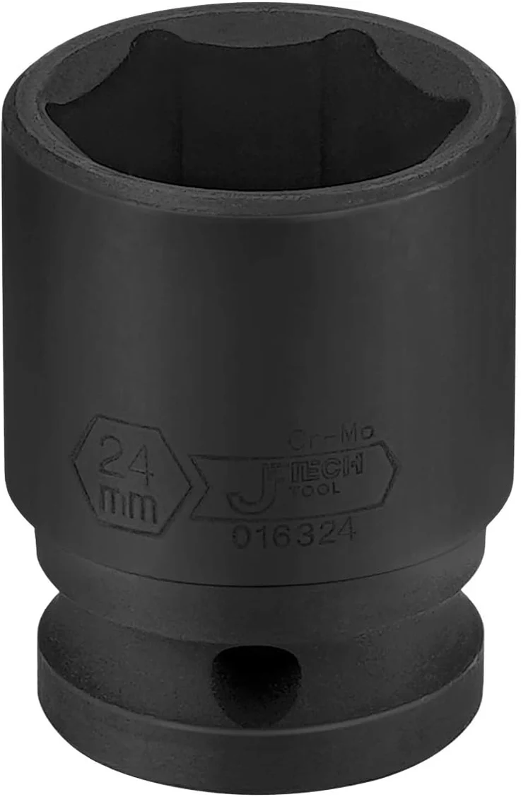 JETECH SK1/2-D24 1/2" 加長六角套筒(卜士) 24mm