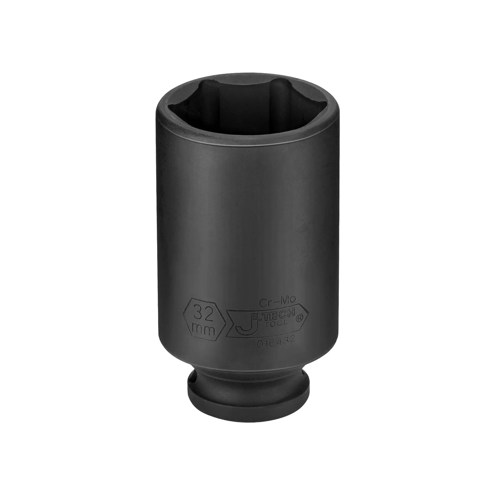 JETECH FK1/2-D32 1/2" 加長黑風六角套筒 32mm(正面)