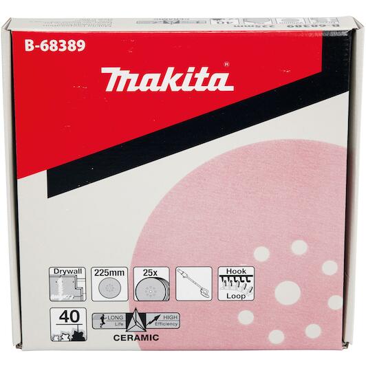 牧田 B-68389 砂光碟 225mm G40(包裝盒)