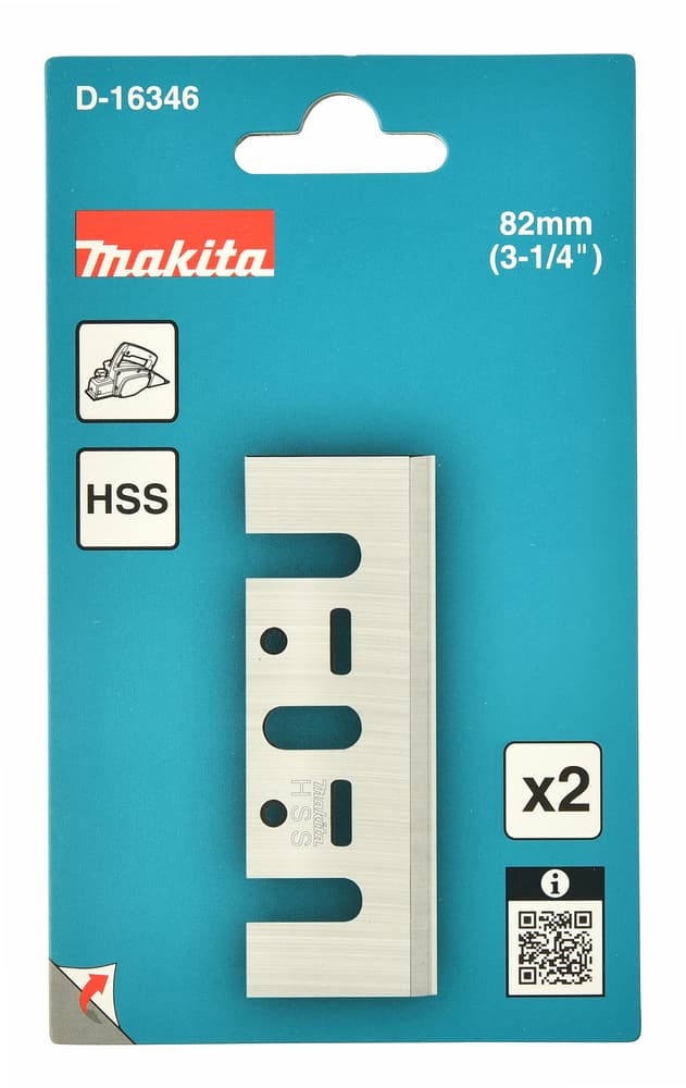Makita 牧田 D-16346 高速鋼刨刀82毫米(2片)