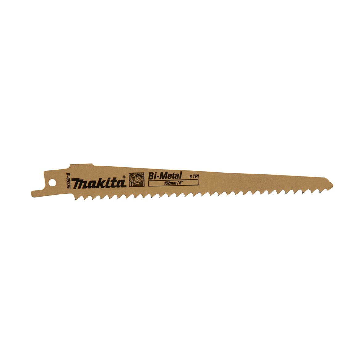 Makita 牧田 B-05175 往復鋸片 152MM 6 TPI (5片)