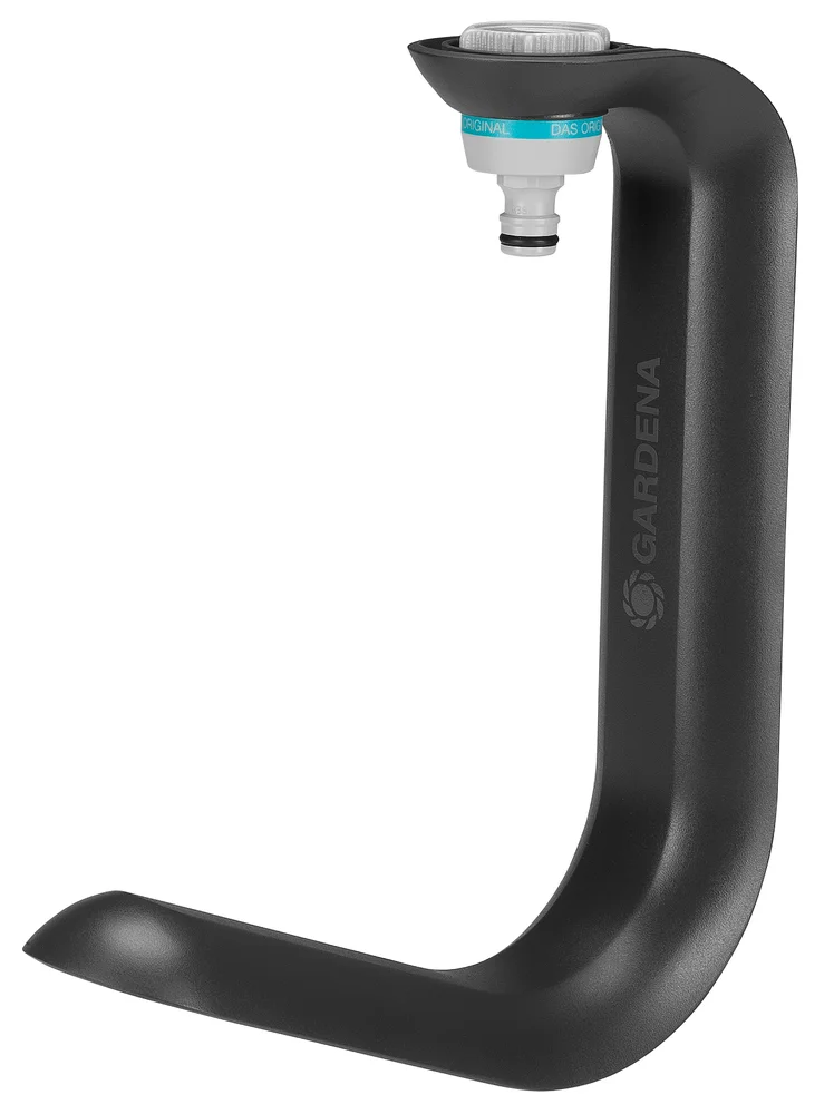 德國 GARDENA 18590-20 Liano TapFix 水龍頭喉管收納架白底產品圖