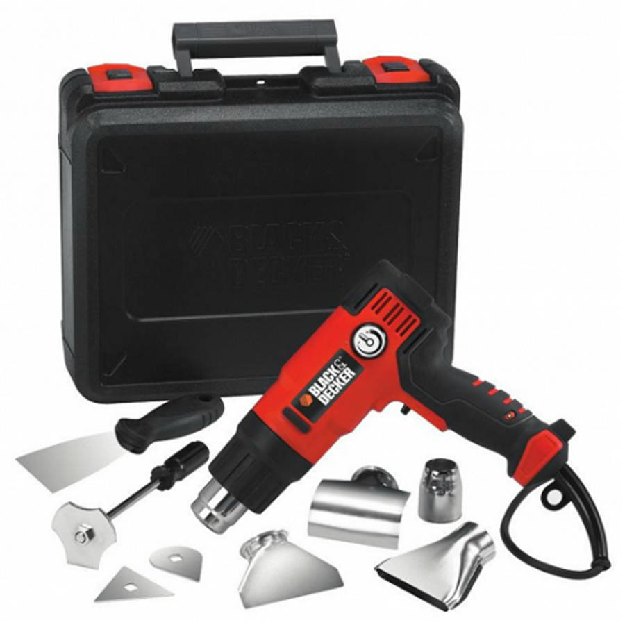 BLACK & DECKER KX2200 2000W電子調速熱風槍套裝(正面)